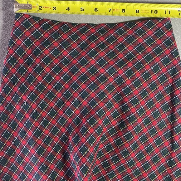 BONNIE JEAN Girls Skirt A-Line Maxi Plaid Holiday Christmas Red Green Size 12 - Picture 6 of 8